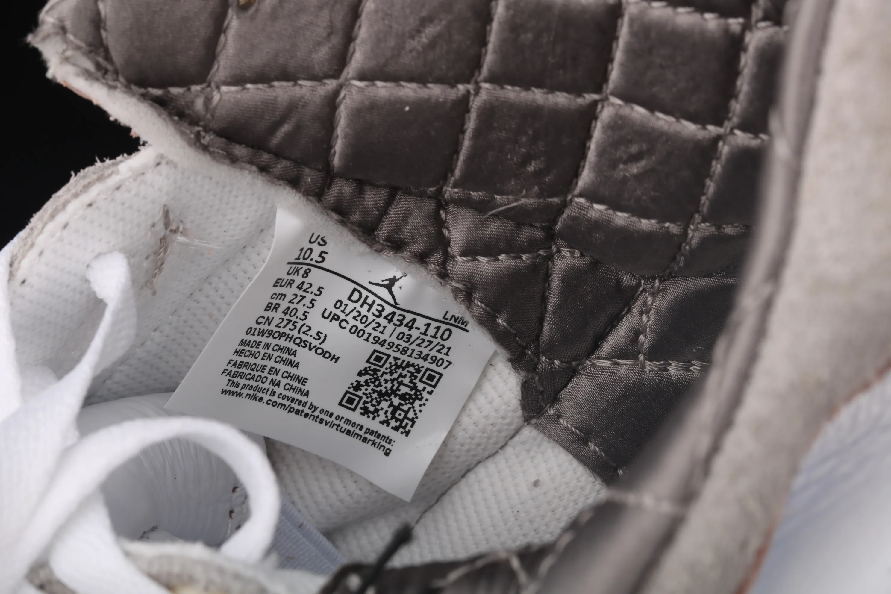 All categories Air Jordan Jordan series basketball shoes Air Jordan 3 L version A Ma Maniére x Air Jordan 3 AJ3 Joe 3 joint basketball shoes DH3434-110